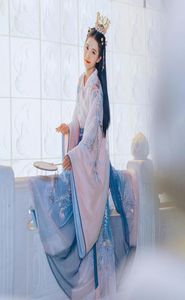 Nouveau cosplay Hanfu Costume chinois antique Dynastie Tang Suit Folk Fairy Robe For Women Princess Festival Tenues Costume de danse Dai4709553