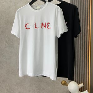 Nouveaux couples Tshirt Lettres à pois imprimé t-shirts hommes femmes mode t-shirt lâche