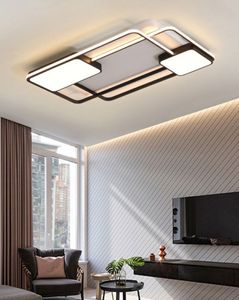 Nuevas luces de techo cuadradas modernas creativas sala de estar dormitorio restaurante hogar interior lámpara de techo LED de aluminio AC90V-260V MYY