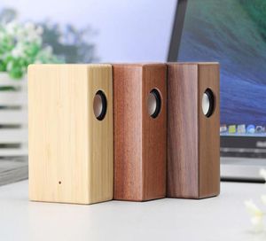 Nouveau haut-parleur à induction en bois créatif amplificateur de son haut-parleur sans fil en bois haut-parleur stéréo portable en bois induction magique DH9042850