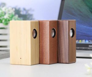 Nouveau haut-parleur à induction en bois créatif amplificateur de son haut-parleur sans fil en bois haut-parleur stéréo portable en bois induction magique DH8456678