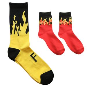 NEW Crew Chaussettes English Magazine Skateboard Skate Punk Metal Flame Fashion Skateboarder Cool Destroy Mens Fire309g