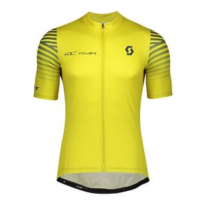 New Cycling Jersey Mens 2021 Summer SCOTT Team Bike Uniform Breathable Bicycle Short Sleeve Tops Racing Shirt Outdoor Sportswear Y21022201