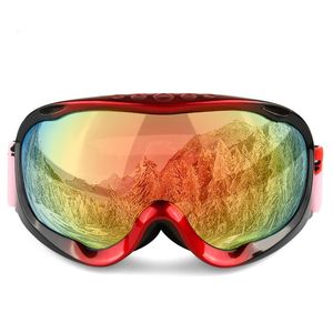 Nouvelles lunettes de ski cylindriques, lunettes de ski de sable d'extérieur à double couche antibuée pour hommes et femmes, équipement de lunettes de ski PF
