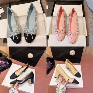 Nouvelles baskets de chaussures de danse pas cher c ballet bleu chaussures de robe mode luxe rose plate-forme de fronde rose scarpe femme en mesh designer og plate-forme ballet flat mousse