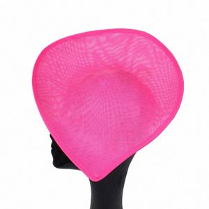 Nuevo diseño Forma de calor 30 CM Base de tocado grande Hacer para mujeres Fiesta Sombrero de boda Accesorios para el cabello DIY Imitati Sinamay Chapeau 65is #