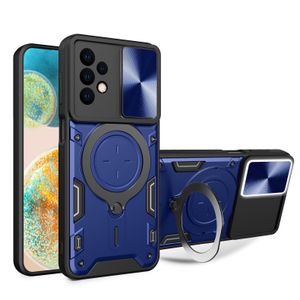 Estuches de teléfono de nuevo diseño para TCL 30 SE para T-Mobile Revvl 6 PRO para Google Pixel 8 con soporte de anillo de rotación de 360 grados Kickstand Slide Lens Protection Cubierta a prueba de golpes