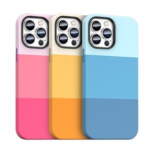 Funda de teléfono de nuevo diseño Funda de cuero de tres colores de lujo de alta calidad Funda de teléfono móvil a prueba de golpes para iPhone 11 12 13 14 Pro Max