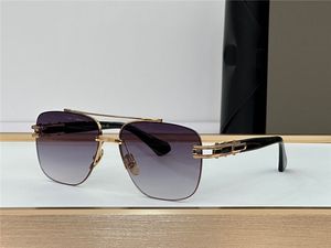Nuevo diseño gafas de sol GRAND 138 sin marco estilo de moda cuadrado medio marco protección UV 400 lente protectora popular al aire libre