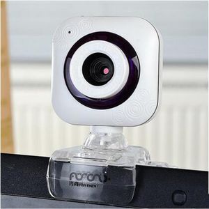 Nouveau Design USB Webcam avec LED Lumières Métal Ordinateur Webcam Web Cam Caméra MIC pour PC183T