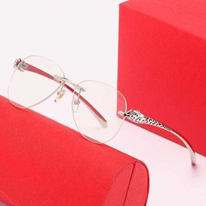 Nuevas gafas de sol de diseño diseñador de lujo para hombres Gafas de sol para mujeres Fashion Gold Leopard Heavy Mirror Mirror Trend Conductor de conductor Gafas