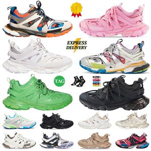 Nouveaux chaussures de piste de créateur 3.0 Balencaga Hommes Femmes Paris Gomma Trainer Plate-forme Baskets légères Tripler S Noir Blanc Hot Pink Mocassins Pistes Runner Baskets Baskets