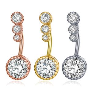 Nouveau diamant barre en verrous bouton du nombril cristal corporel bijoux nombril perçage anneaux de fleur en forme de fleur