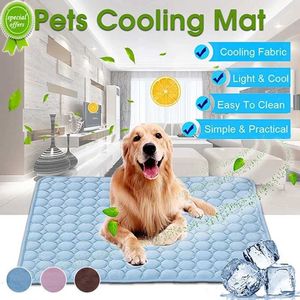 Nouveau tapis de chien refroidissement tapis d'été tapis pour chiens chat couverture canapé respirant Pet chien lit été lavable pour petit moyen grand chiens voiture