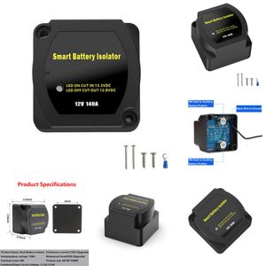 Nouvelle batterie à double batterie Smart isolateur 12V 140A Tension Séparateur intelligent VSR Relay Relay Imperproof Control Contrut