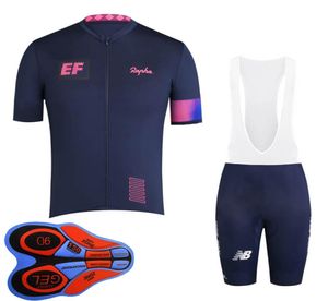 Nouvelle éducation EF First Team Cycling Jersey Summer Men Men Sports Sports Vêtements de vélo de course à sec rapide Usure MTB Tenues de vélo Y4252302