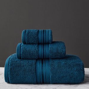 Nuevo Conjuntos de toallas de baño de algodón egipcio, juego de toallas de baño gruesas de Color sólido,