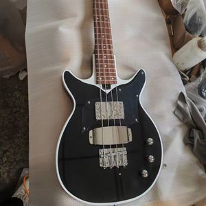 Nouvelle guitare basse électrique 4 cordes Gene Simmons Style 24 frettes corps en acajou massif - taille 4/4, touche en palissandre, câble inclus