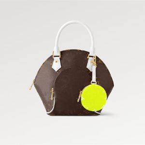 NUEVOS bolsos de mujer Explosion M20752 Ellipse BB diseño de bolso forma cuero lona piel de vaca Monedero Redondo amarillo pelota de tenis bolsos perfectos Diseñador de lujo