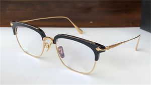 Nouvelle monture de lunettes lunettes SLUNTRADICTI hommes lunettes design demi-monture lunettes vintage style steampunk avec étui