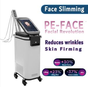 Nouveau visage ems lifting machine de raffermissement de la peau rf et hi-emt visage serrer patch gesicht visage peau raffermissement des rides élimination machine de beauté