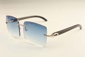 Gafas de sol de caja grande ultraligeras de moda de lujo directas de fábrica 352412-B2 gafas de sol de cuerno negro natural envío gratis con DHL