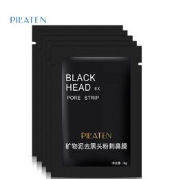 Pilaten Facial Black Mask Soins du visage Nez Acné Blackhead Remover Minéraux Pore Cleanser Mask Black Head Strip maquiagem
