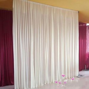 Nueva moda 3m3m telón de fondo para fiesta Cortina festival Celebración boda Escenario Rendimiento Fondo Drape Drape Wall valane bac3911585