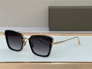 Nuevo diseño de moda gafas de sol ojo de gato PERPLEXE acetato y marco de metal cónico punta de lanza redonda templo estilo generoso gafas de protección UV400 de gama alta para exteriores
