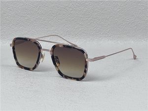 Nouveau design de mode Man Lunettes de soleil 006 Frames carrés de style popula vintage UV400 Protection des lunettes d'extérieur