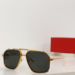 Nuevo diseño de moda gafas de sol piloto 0353S exquisito marco de metal con lentes plegables estilo simple y popular gafas de protección uv400 para exteriores de alta gama