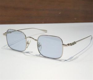 Nouveau design de mode lunettes de soleil carrées CHUCK rétro cadre en métal coloré bonbons lentilles de couleur style simple haut de gamme extérieur lunettes de protection uv400