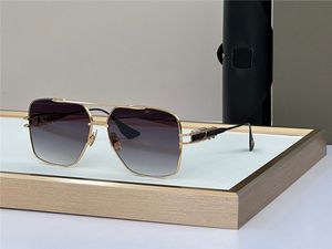 Nuevo diseño de moda gafas de sol cuadradas Marco de metal EMPERIK Inspirado en el aspecto de dos tonos de los relojes de lujo Gafas de protección UV400 para exteriores de alta gama