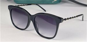 Nuevas gafas de sol de diseño de moda 0655SA marco de ojo de gato clásico templos en forma de bambú estilo simple y versátil gafas protectoras UV400 para exteriores