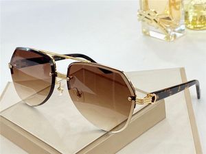 lunettes de soleil design de mode 0983 simple irrégulier sans cadre cristal cadre de coupe pop protection d'été en plein air uv400 gros glasse