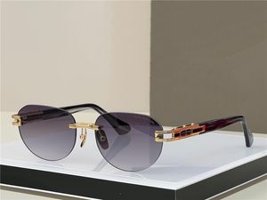 Nouvelles lunettes de soleil design de mode 152 lentilles ovales sans monture Chef-d'œuvre japonais fait à la main style populaire et simple lunettes de protection uv400 extérieures haut de gamme