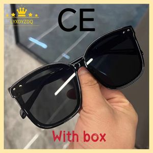 Nuevo diseñador de moda CE Brand CE Small Sprezed Marco exprimido Gafas ovaladas Anti-UV 400 Gafas de sol polarizadas Protección de la radiación Ojos