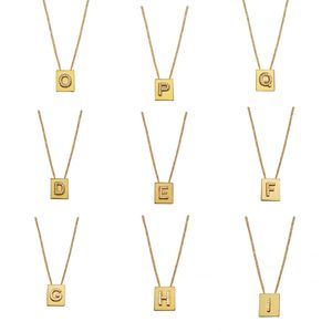 Nouveau créateur de mode Collier de pendentif à la mode de haute qualité 18k Gold plaqué adapté aux femmes en Europe et en Amérique Collier carré Collier bijoux Cadeaux