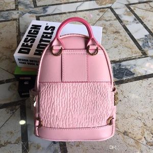 Nueva moda bolso escolar de cuero 20L estudiante viaje belleza buena calidad diseñadores rosa mochila para hombre mini mochila mujer Fubar8882079