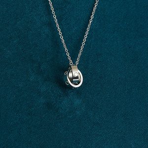 Nouveau collier d'amour de mode hommes femmes titanium en acier collier pendentif bijoux pour dame design pour femmes amateurs de mariage de mariage bijoux de cadeaux avec coffre