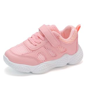 Nuevos zapatos de malla a la moda para niños, zapatillas de deporte para niñas pequeñas, zapatos deportivos transpirables informales, tallas 11 3 4 5 6 7 8 9 10 12 años G1025