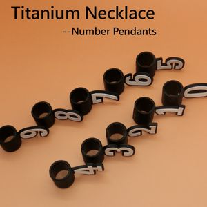 nouveaux pendentifs numéro de mode avec des breloques en silicone hommes pendentif pour collier de baseball