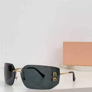 Nouvelles lunettes de soleil de piste de mode 54Y monture en métal lentilles incurvées sans monture style de design contemporain ultra-léger lunettes de protection UV400 en plein air