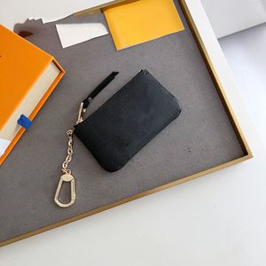New Fashion style coin pouch men women Purses lady Leather Classic VINTAGE coin purse key wallets mini wallet with box dust bag #666222