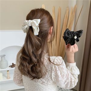 Nuevo estilo de moda, horquillas de plátano, tocados para niñas y mujeres, accesorios para el cabello de marca, colgantes de perlas, Clip clásico