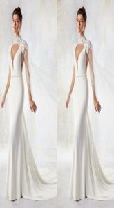 Nouvelle mode vestes de mariage blanc dentelle Appliques Cape belle enveloppe de mariage sur mesure châle de mariée 6254610