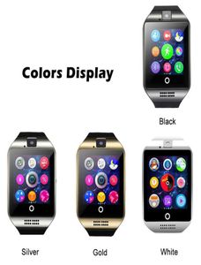 Nuevo para iPhone 6 7 8 x Bluetooth Smart Watch Q18 Mini Cámara para Android iPhone Samsung Smart Smart Tarjeta GSM SIM Pantalla táctil4959599