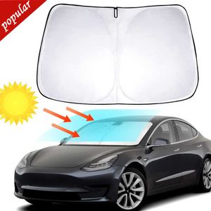 New For Tesla Model Y 3 2017-2022 Car Windshield Sunscreen Window Sun Shade Sunscreen Visor Blocks Parasol Coche UV Rays Protection