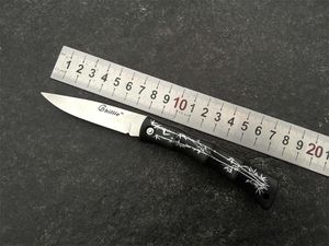 Mini cuchillo de hoja de acero inoxidable de bolsillo Ghillie, cuchillas plegables pequeñas, cuchillos de regalo EDC