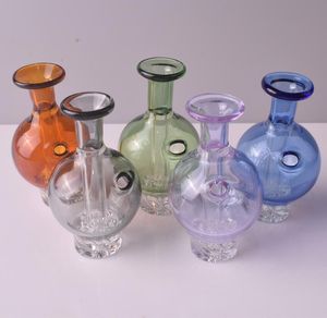 Accessoires pour fumeurs Bouchons de carb à bulles en verre Domeless pour Quartz Bangers Water Bongs Dab Rigs